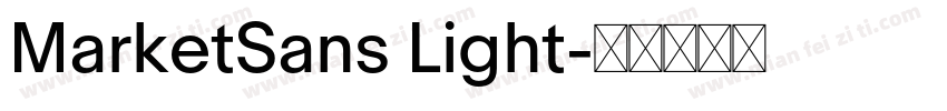MarketSans Light字体转换